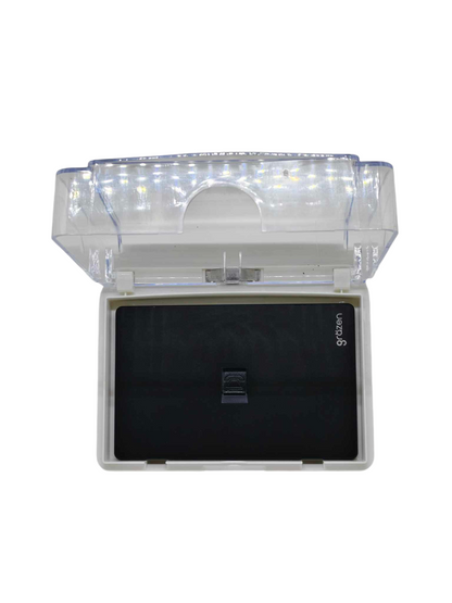 Grazen WC-019-W weatherproof plate with clear cover for outdoor electrical protection