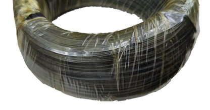 Coiled roll of China Tie Wire 500 Grams wrapped in clear plastic for securing tarps and tie-downs