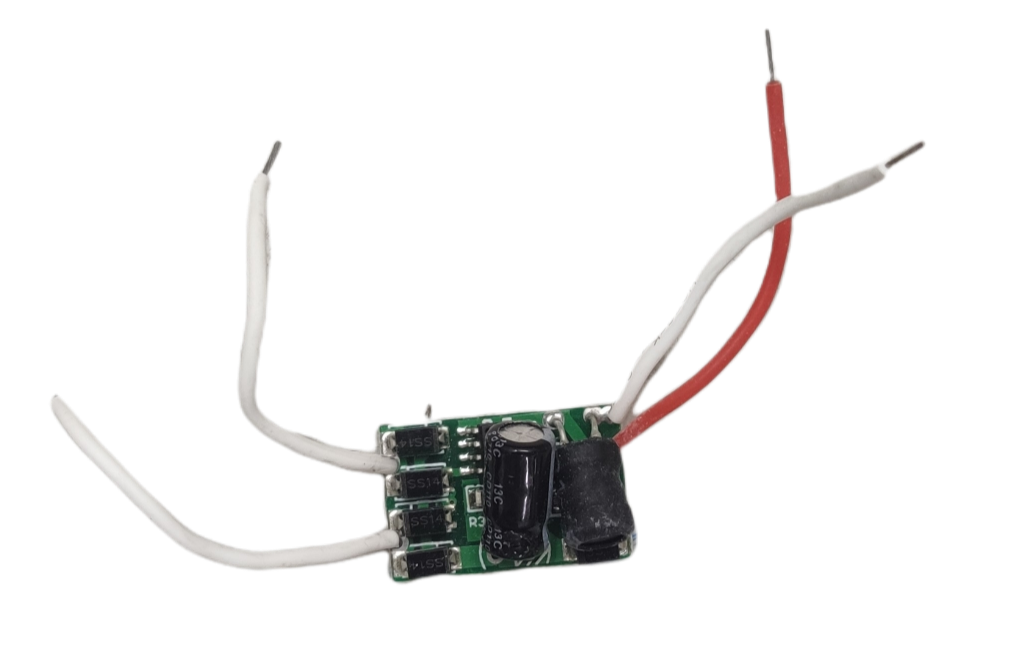 Grippes LED Driver for LED Chips 12V DC with wires for efficient power supply