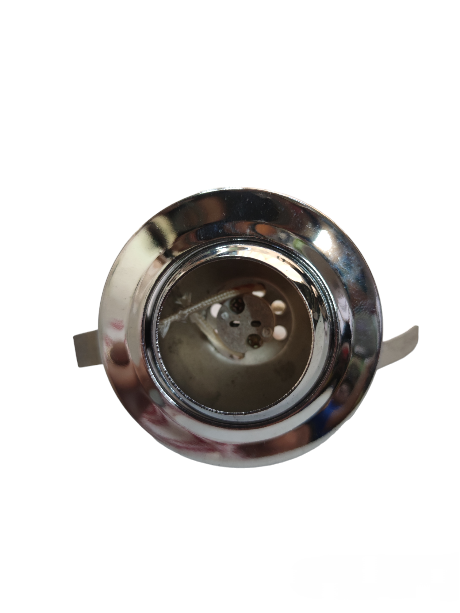 Gu5.3 Socket 50W 220V chrome round lighting installation accessory for secure bulb mounting