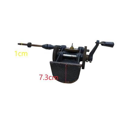 Black Hand Rewinder Double Speed tool with metal gears and handle for manual winding