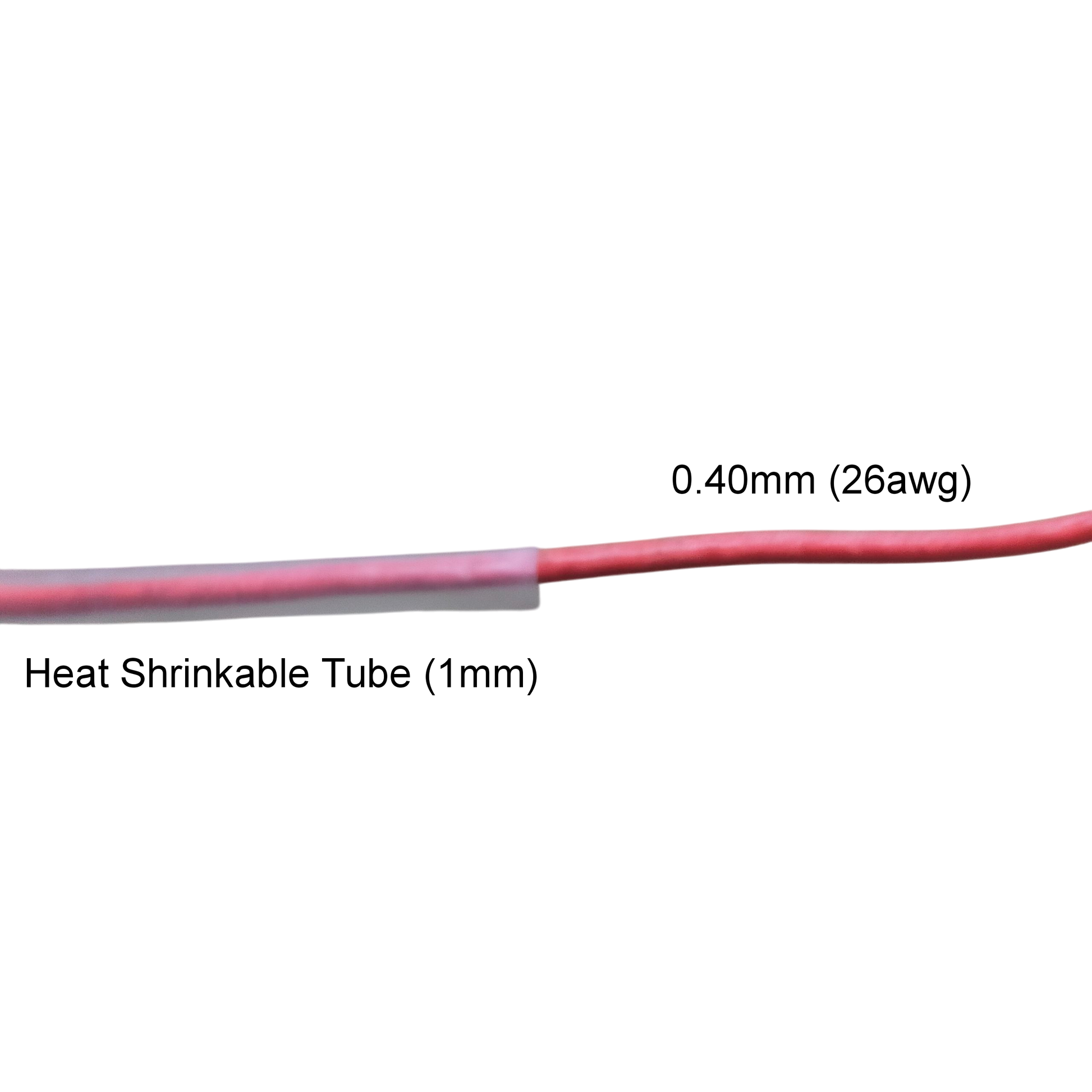 Clear heat shrinkable tube clear cable management sleeve protecting red wire from China vendor