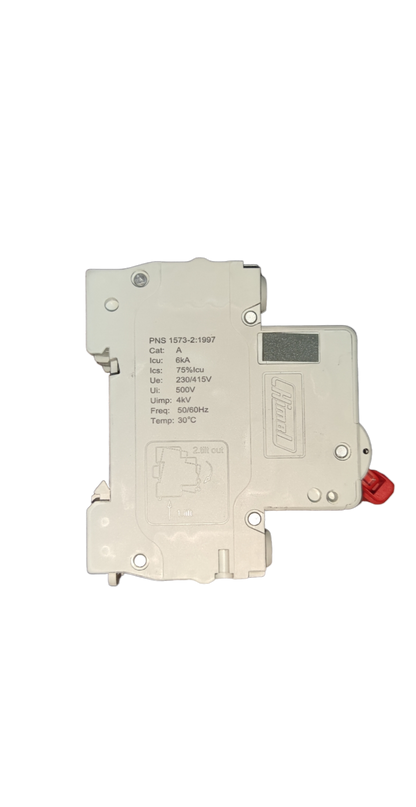 Electx Electrical Supply Circuit Breaker 20A 2Pole 6 KAIC white DIN rail mount miniature breaker for residential panels