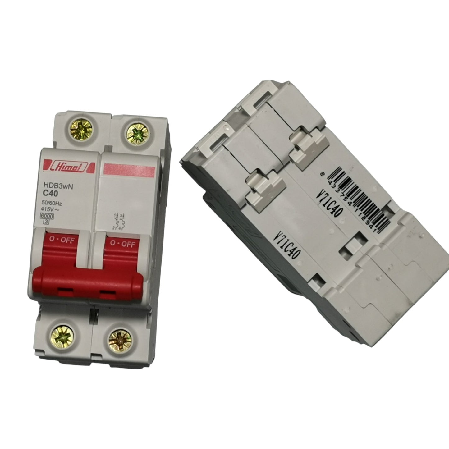 Himel 40A 2Pole 6KAIC 220V Miniature Circuit Breaker DIN Rail Type MCB HDB3wN2C40