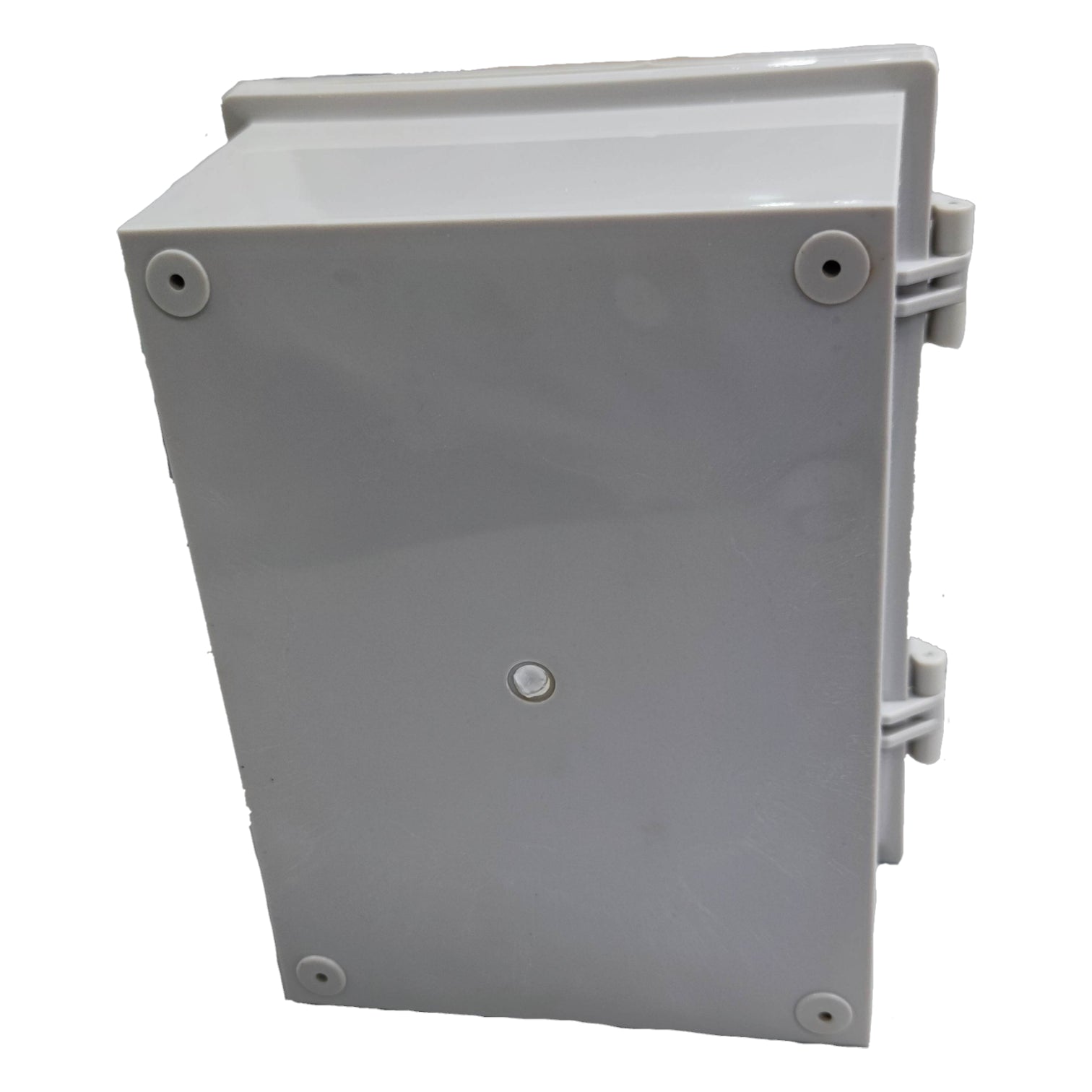 Grippes hinged outdoor junction box 21x16x9cm with durable plastic casing for electrical connections