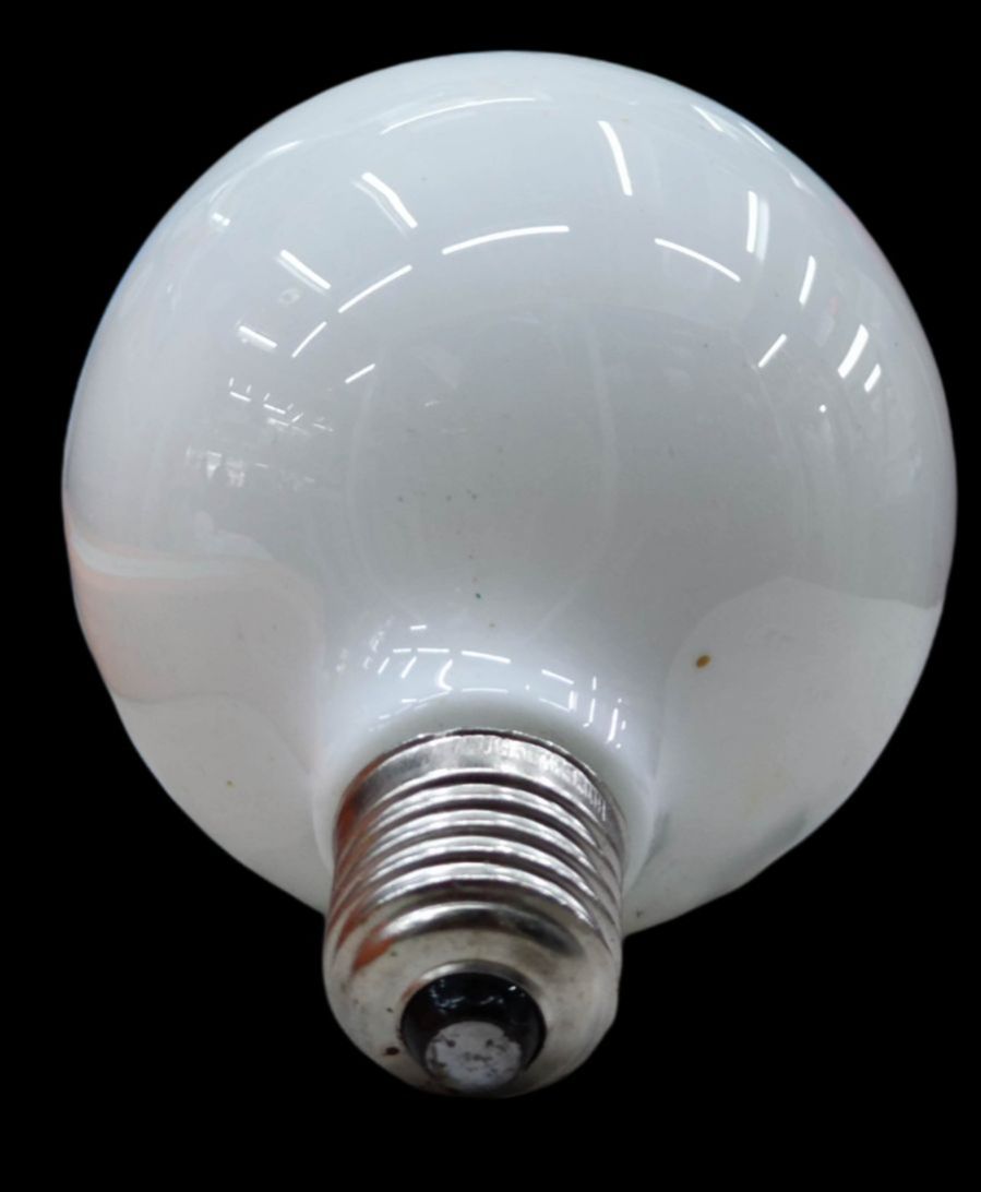 Hope Globe Bulb 60W E27 Warm White 220V with a round white glass design for bright lighting