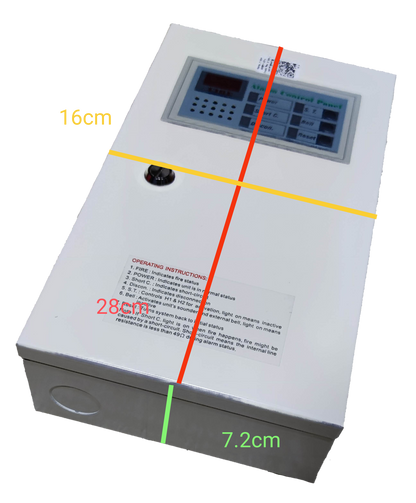 Horing Lih 1 Zone Fire Control Panel in white with digital display and control buttons