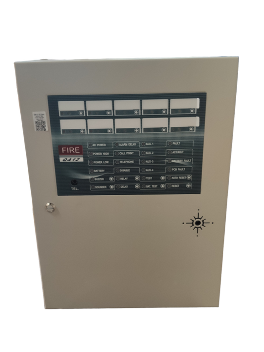 Horing Lih 10 zones fire alarm control panel with multiple status indicators and control buttons
