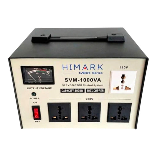 Himark 1000W AVR 4 Universal Socket 3x220V 1x110V Max Series Pure Copper SVM-1000VA