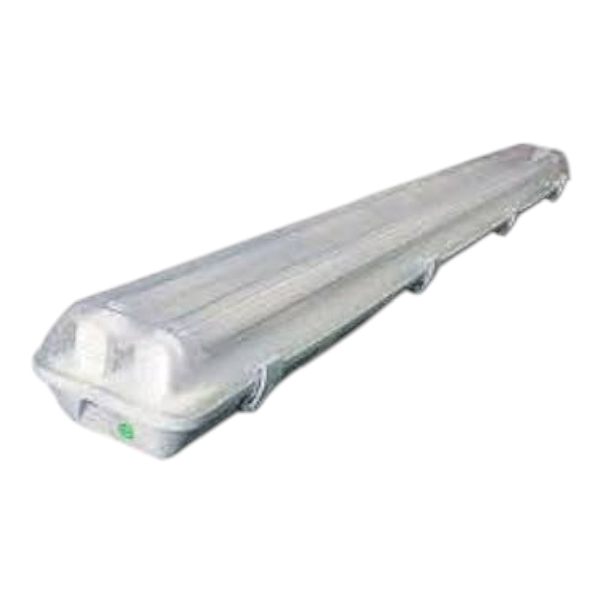 A long, rectangular clear plastic protective cover or sleeve with a transparent top and base, shown on a plain white background.