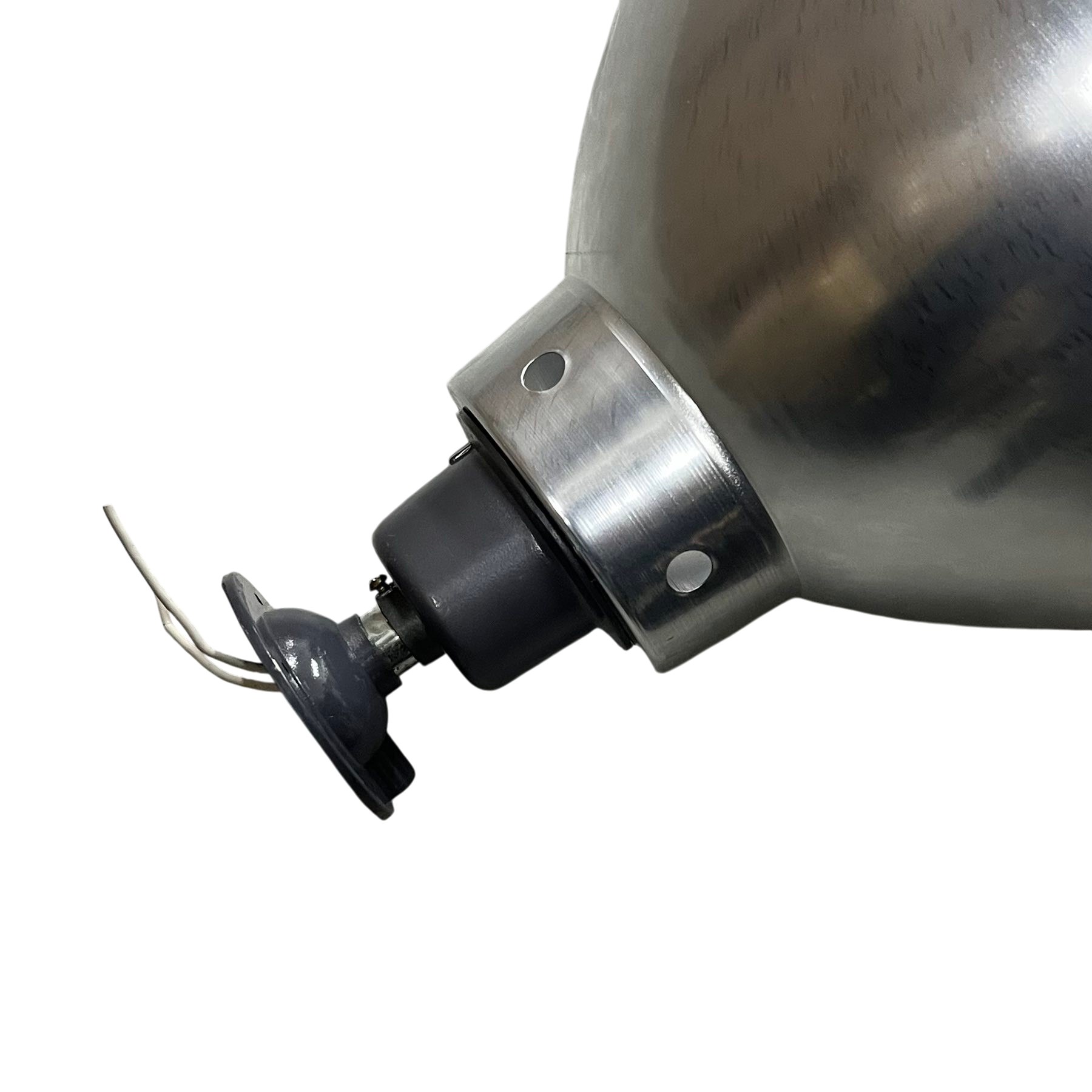 Biglite 12 Inch Luminum Reflector E27 aluminum lamp shade with E27 socket and wires for lighting installation
