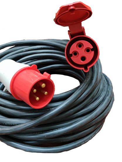 Grippes & Phelps Dodge 3 phase 4 pin power connector with durable cable for electrical circuitry and parts