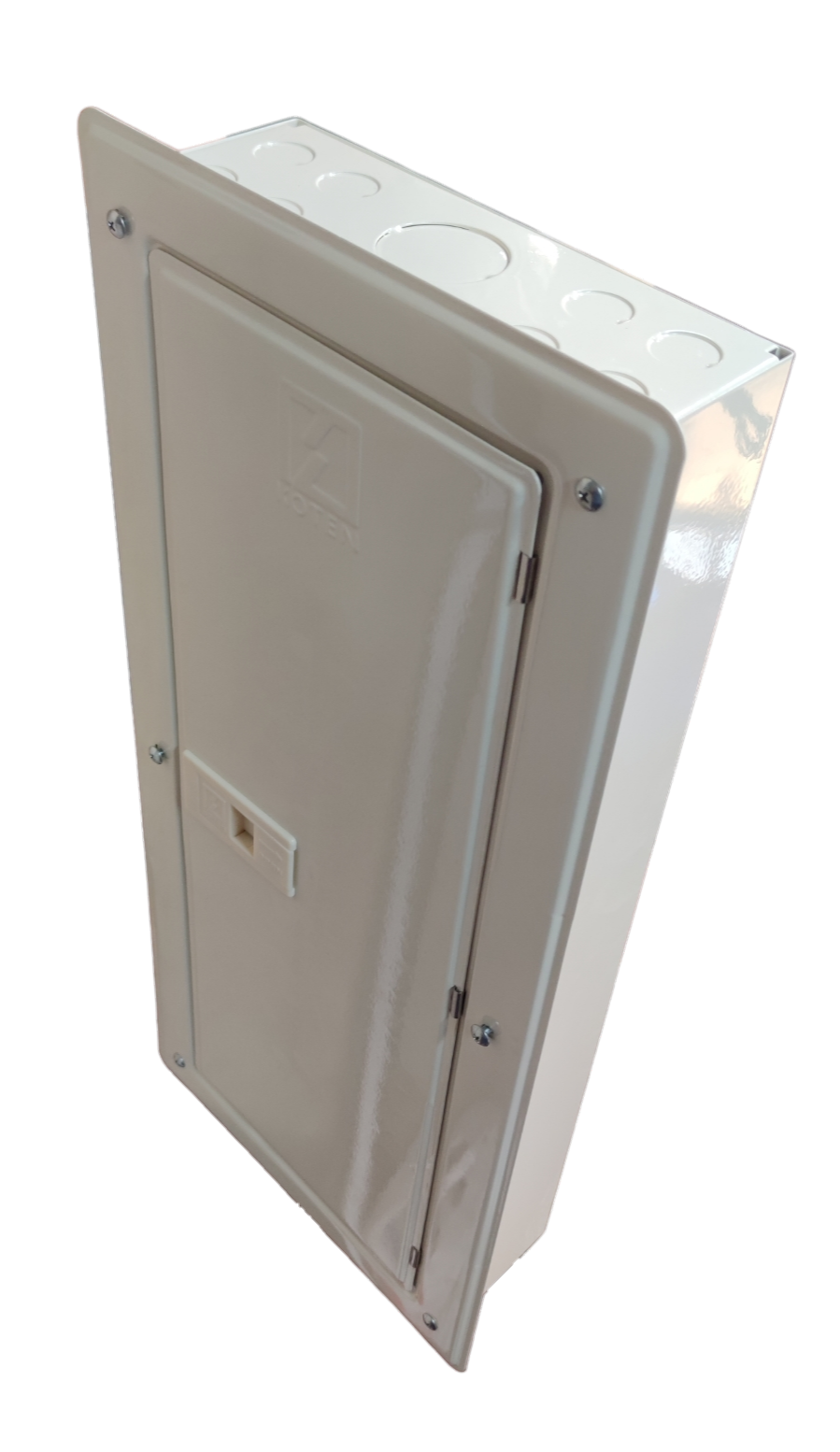 Chint industrial circuit breaker panel 125 amp in white metal enclosure with front door