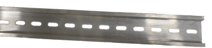 Grippes Din Rail Aluminum 1 Meter 35mm slotted silver aluminum rail for mounting circuit breakers and terminals
