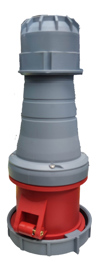 Grippes 125A industrial outlet cord connector designed for reliable electrical connections in industrial settings