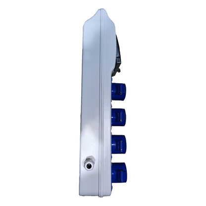 Grippes Industrial Extension Outlet 4 Gang x 16A 2P+E (3 Pins) IP44 with Circuit Breaker Protection