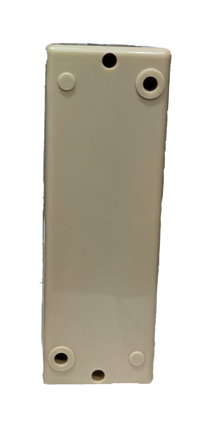Auspicious industrial push button switch white rectangular plastic housing for power points and switches