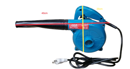 JC Kawasaki power tool blower with 500watts 220volts 16000rpm motor in blue color and long nozzle