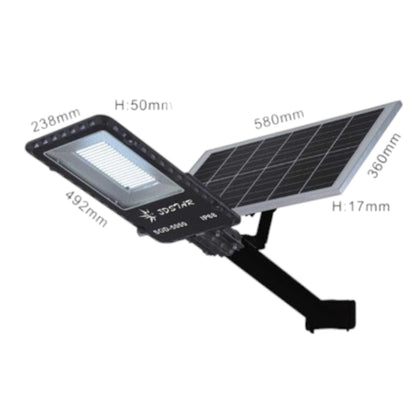 Solar street lamp IP65- JD Star with adjustable solar panel and LED light for outdoor lighting