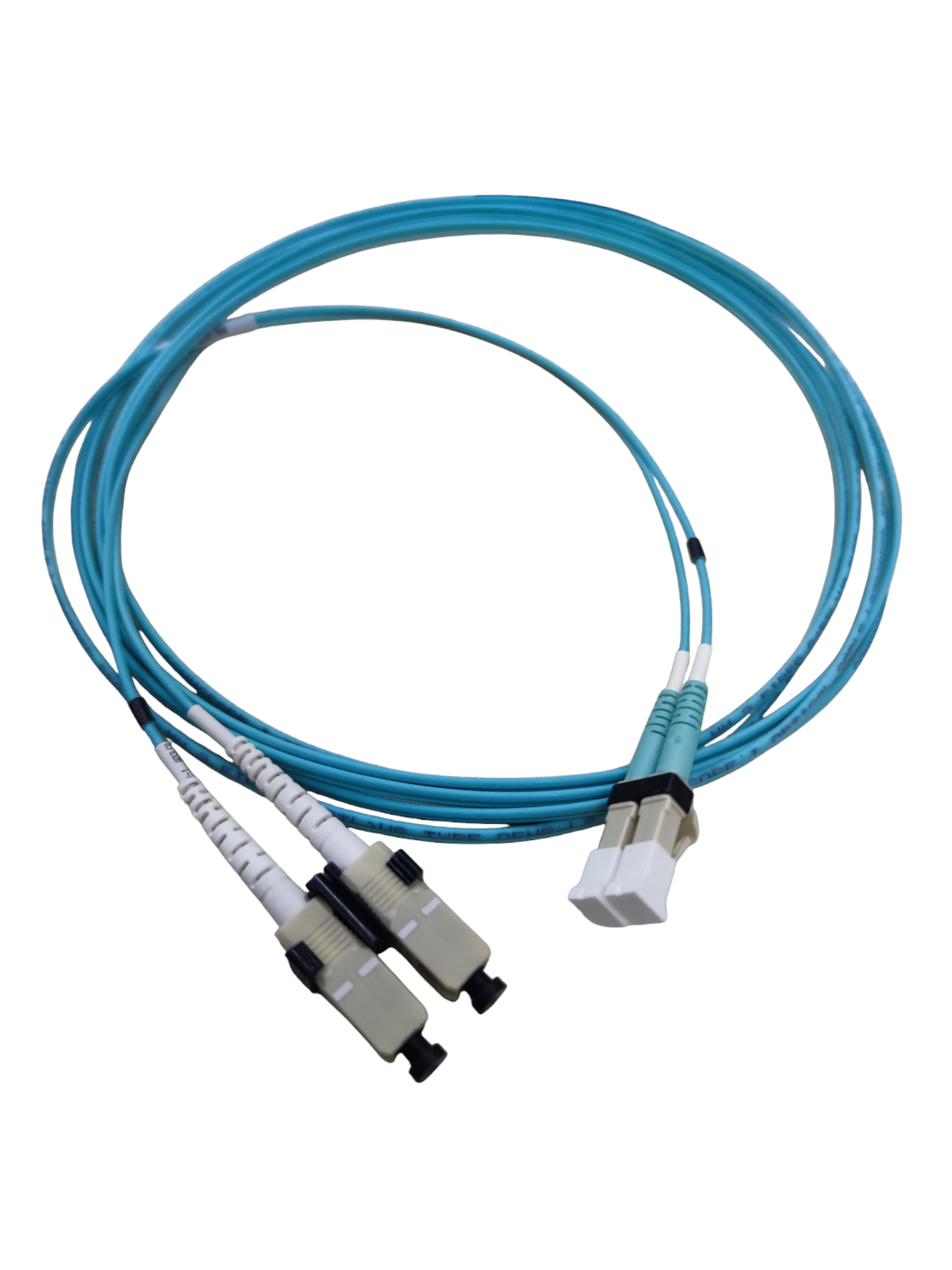 Blue Jumper Fiber Connector Cable with dual connectors for high-speed data transmission from China