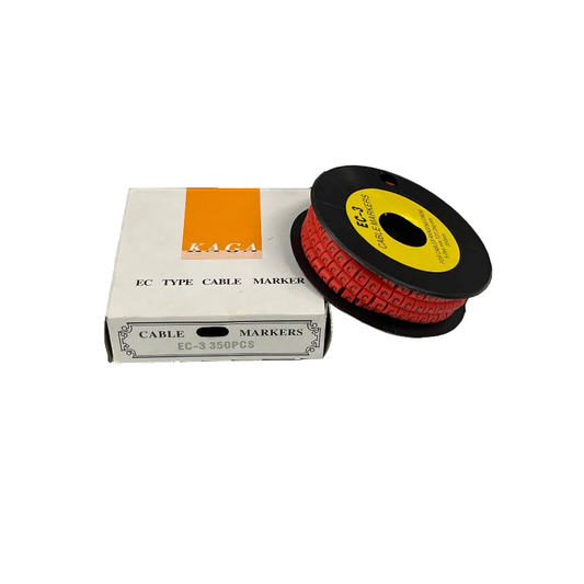 Grippes Cable Marker Red - C for organized cable management with 350 pieces in a roll