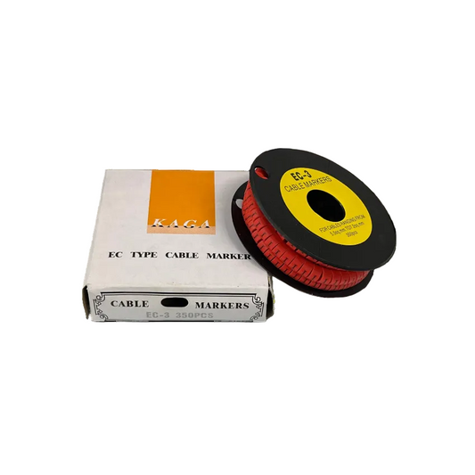 Grippes Cable Marker Red - I on spool with 350 pieces for efficient cable organization