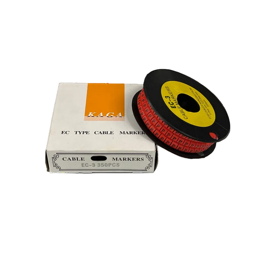 Grippes Cable Marker Red - P with 350 pieces in a box for effective cable management