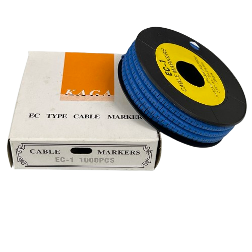 Spool from China of Cable "I" Marker 2.6mm to 4.2mm Blue 1000pcs cable markers for wire organization