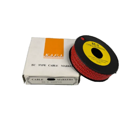 Grippes V cable marker roll in red for efficient cable management and organization