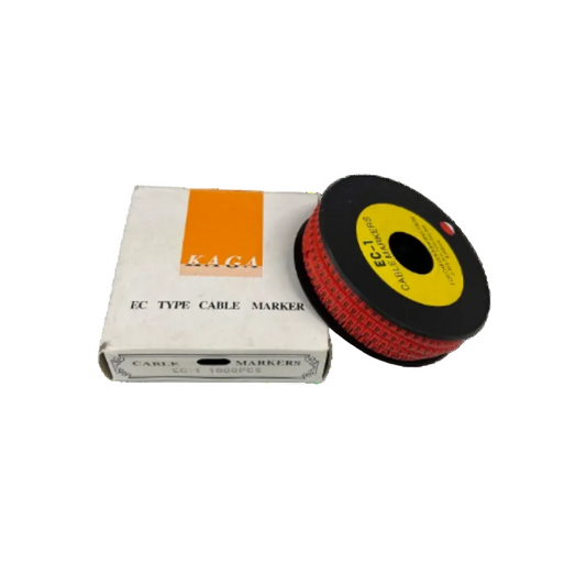 Grippes R Marker Red 2.6mm to 4.2mm 1000pcs cable management markers with packaging box