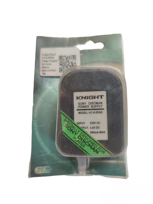 Knight 220V AC to 4.5V DC converter power supply for Sony Discman player in original packaging