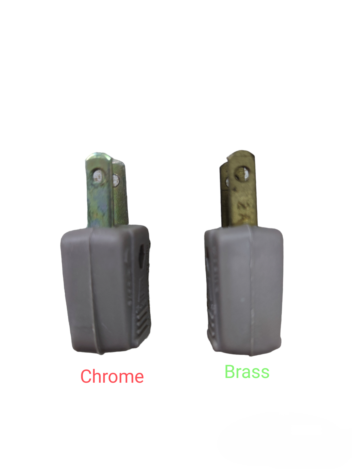 Kopez 2A 220V electrical plug available in chrome and brass finishes for power connections