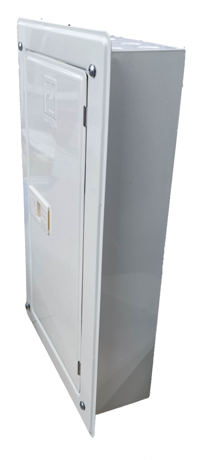 Koten panel board 125A 2P main with a sleek white design for electrical installations