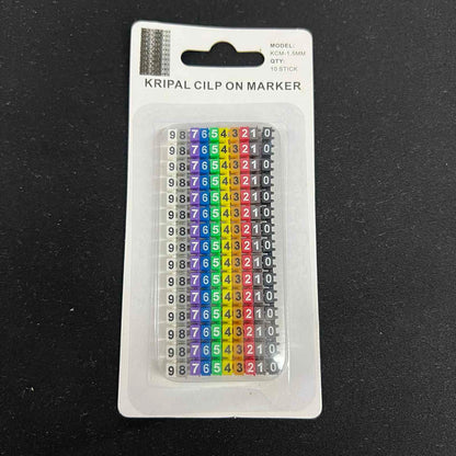Grippes Cable Marker Clip On 0-9 Assorted for organizing and labeling cables efficiently