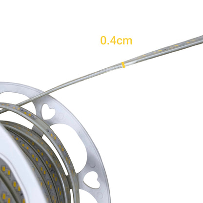 Close-up of LED SMD strip light daylight 6500K per meter rolled on a plastic spool from China