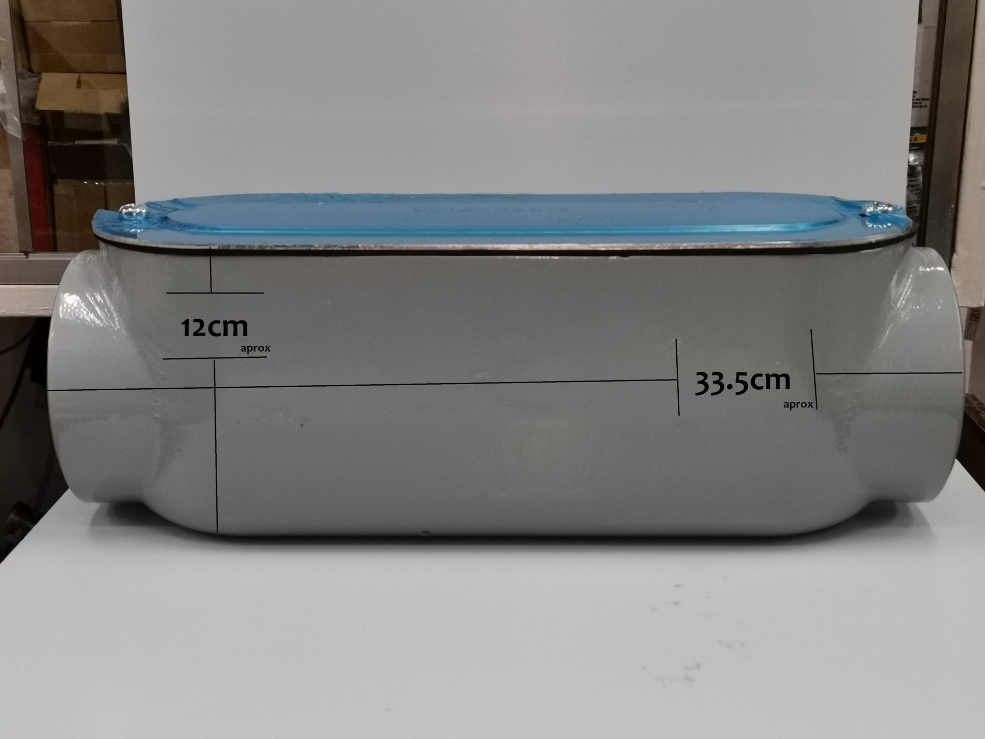 Local C Conduit 3 Inches gray electrical conduit pipe with dimensions 12 cm by 33.5 cm for wiring protection