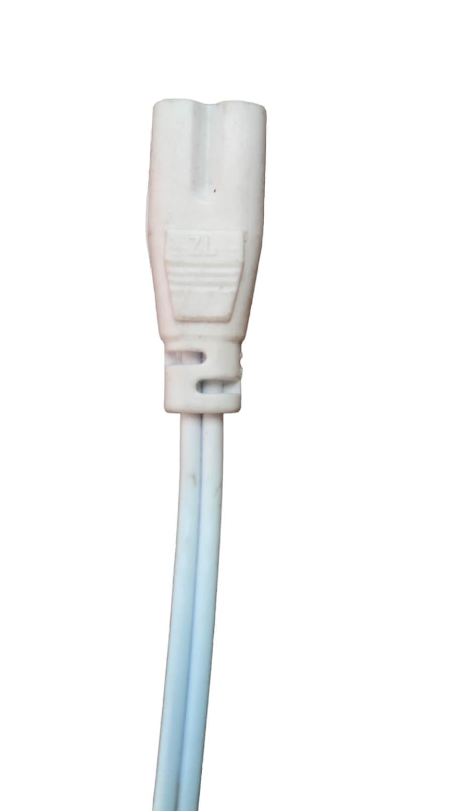 Local T5 AC Cord Connector End to End with durable white cable for easy electrical connections