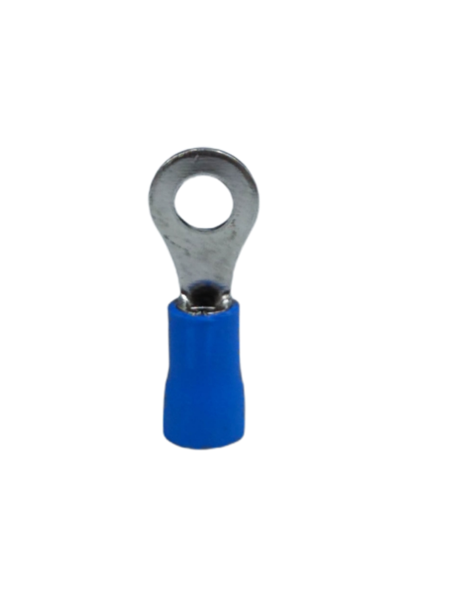 Blue local terminal lugs for panel boards with a sturdy metal ring for secure connections