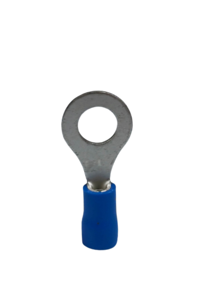 Local terminal lugs for panel boards featuring a durable metal connector and insulated blue sleeve