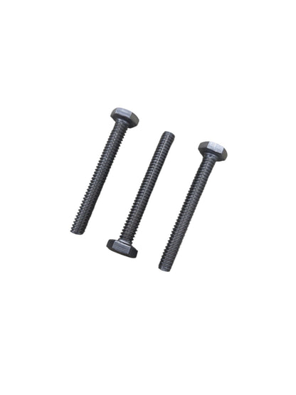 Three M10 stainless bolts for electrical use made of durable metal parts from China