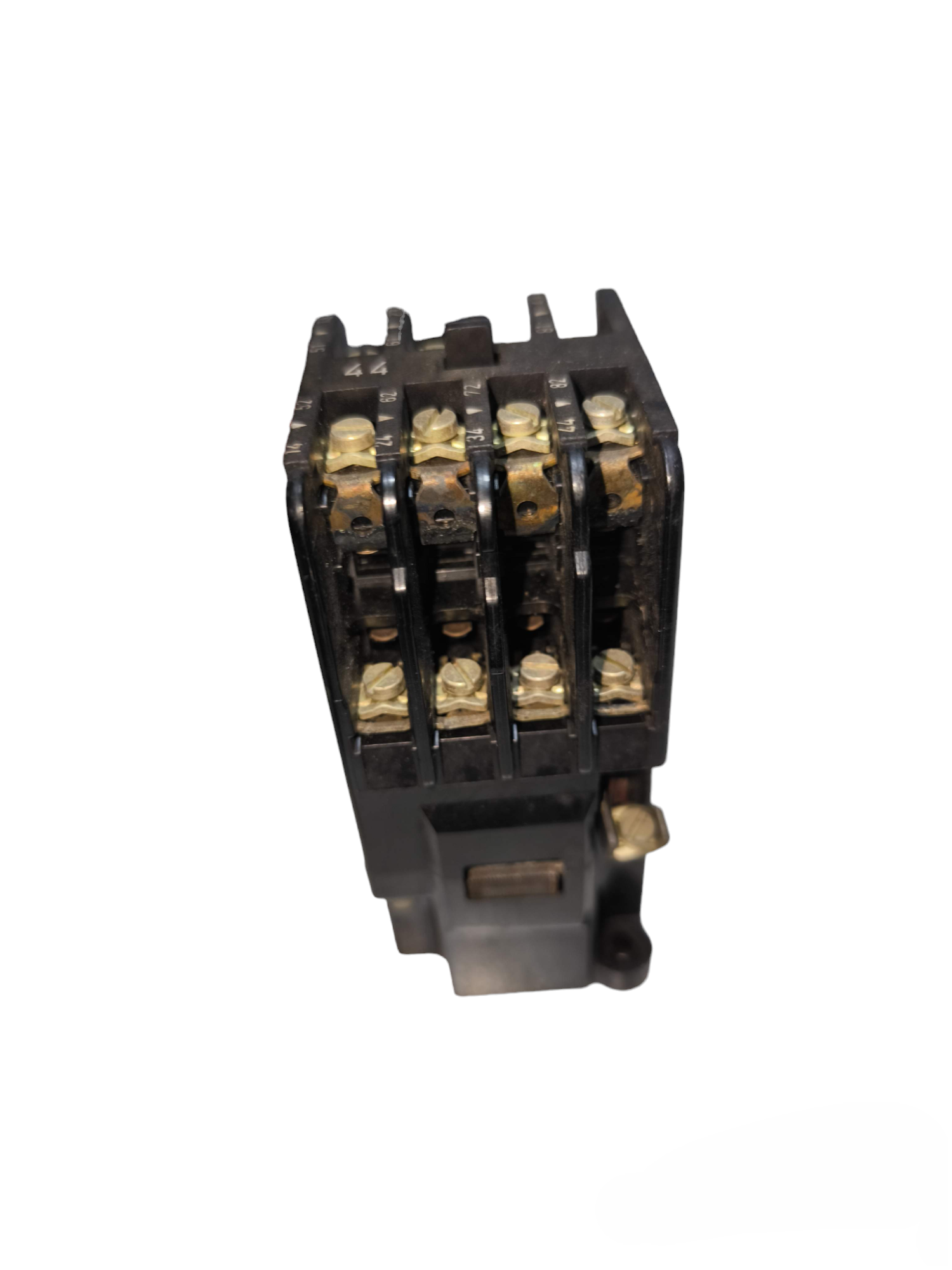 Siemens Magnetic Contactor 4NO 4NC 10A 220V with black casing and brass terminals