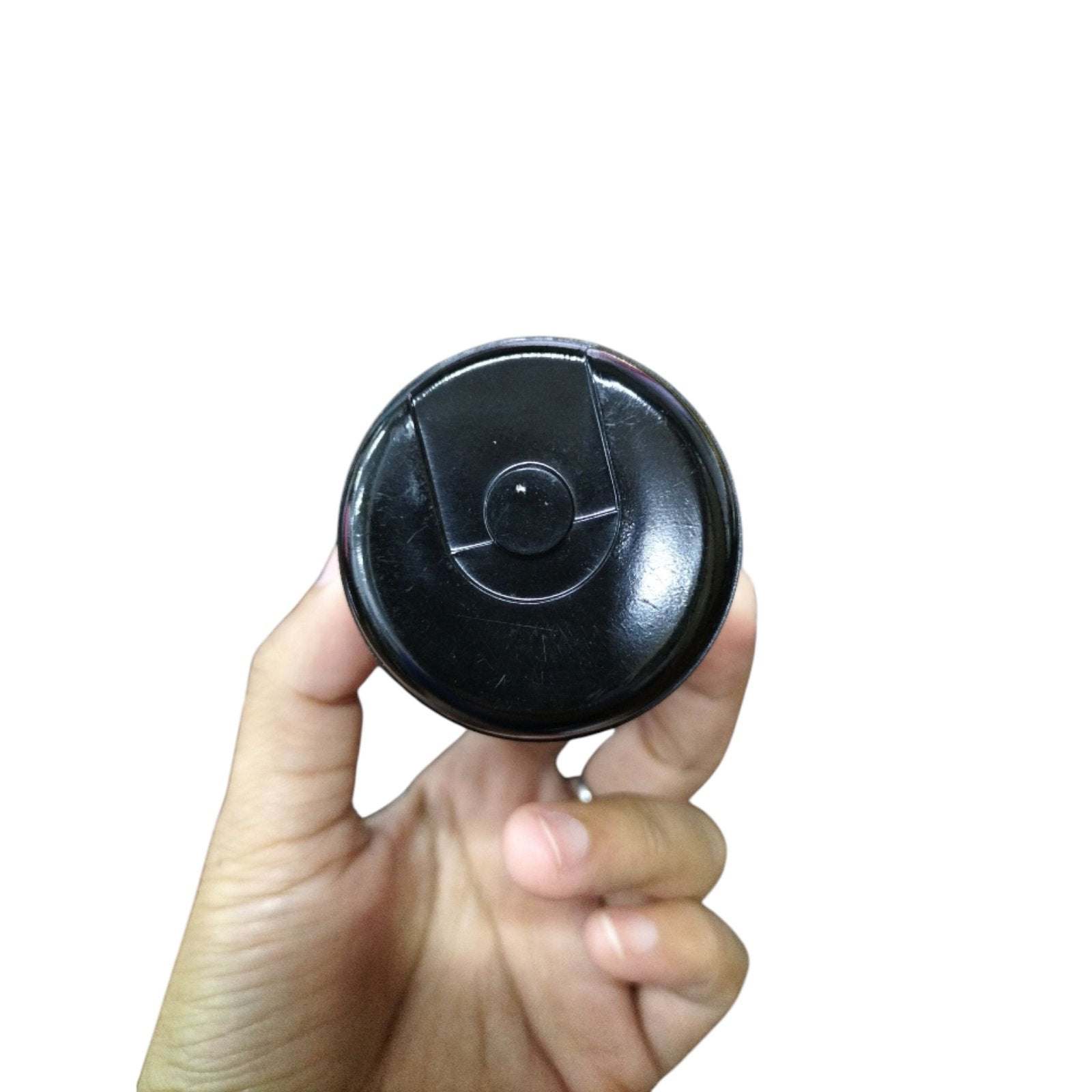 Mallory motor starting capacitor 850-1020UF 125V held in a hand for easy reference