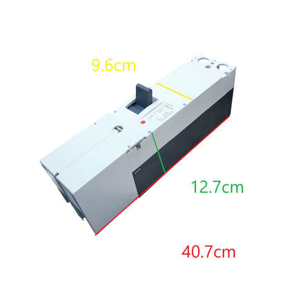 Maxge MCCB 1500V DC 20KAIC DC Breaker with dimensions 40.7cm by 12.7cm by 9.6cm