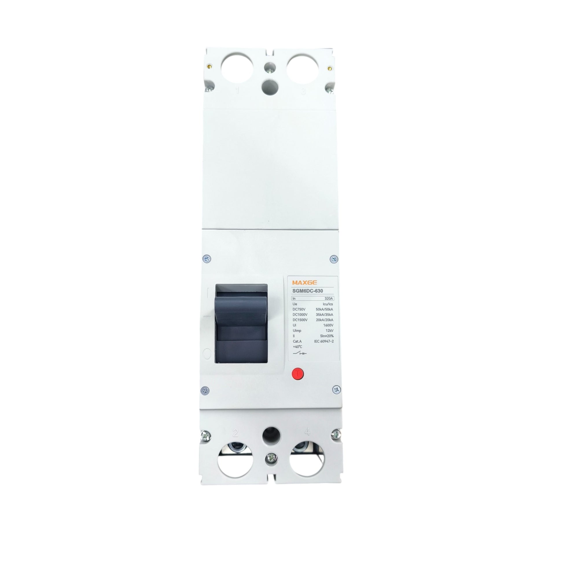 Maxge MCCB 1500V DC 20KAIC DC Breaker white electrical circuit breaker switch