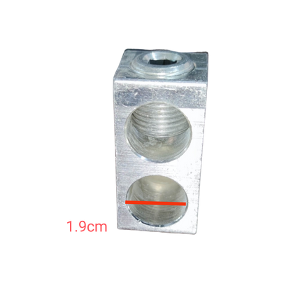 McGILL mechanical lug 350MCM in aluminum with dual openings for secure electrical connections