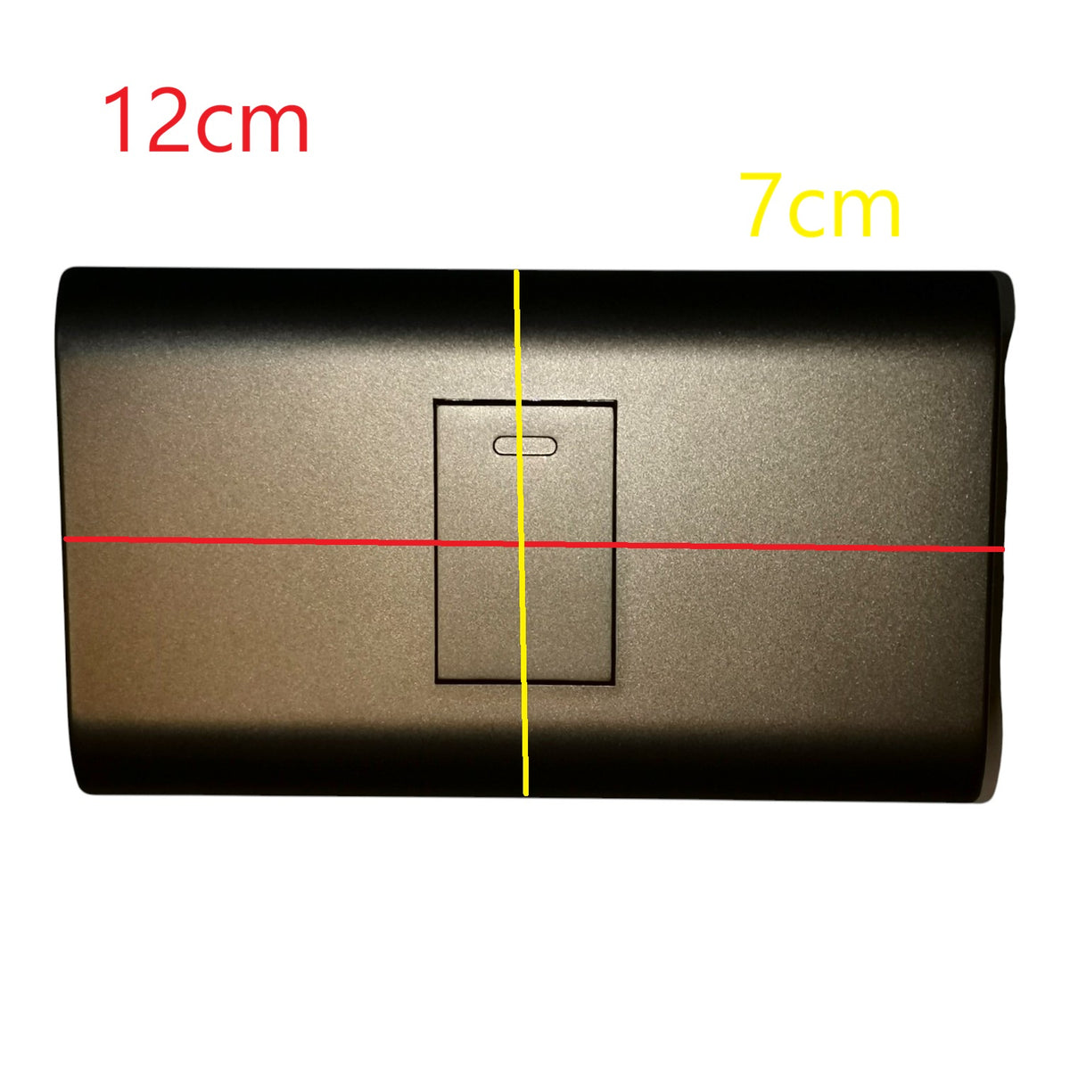 Royu 1 Gang 1 Way Switch 15A 220V with Plate Cover Dark Gray PLANO Series RMP1/RMS6-A/DG