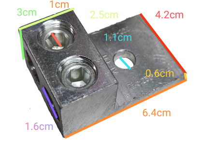 Grippes mechanical lug 2 hole 250MCM made of solid metal for secure electrical connections