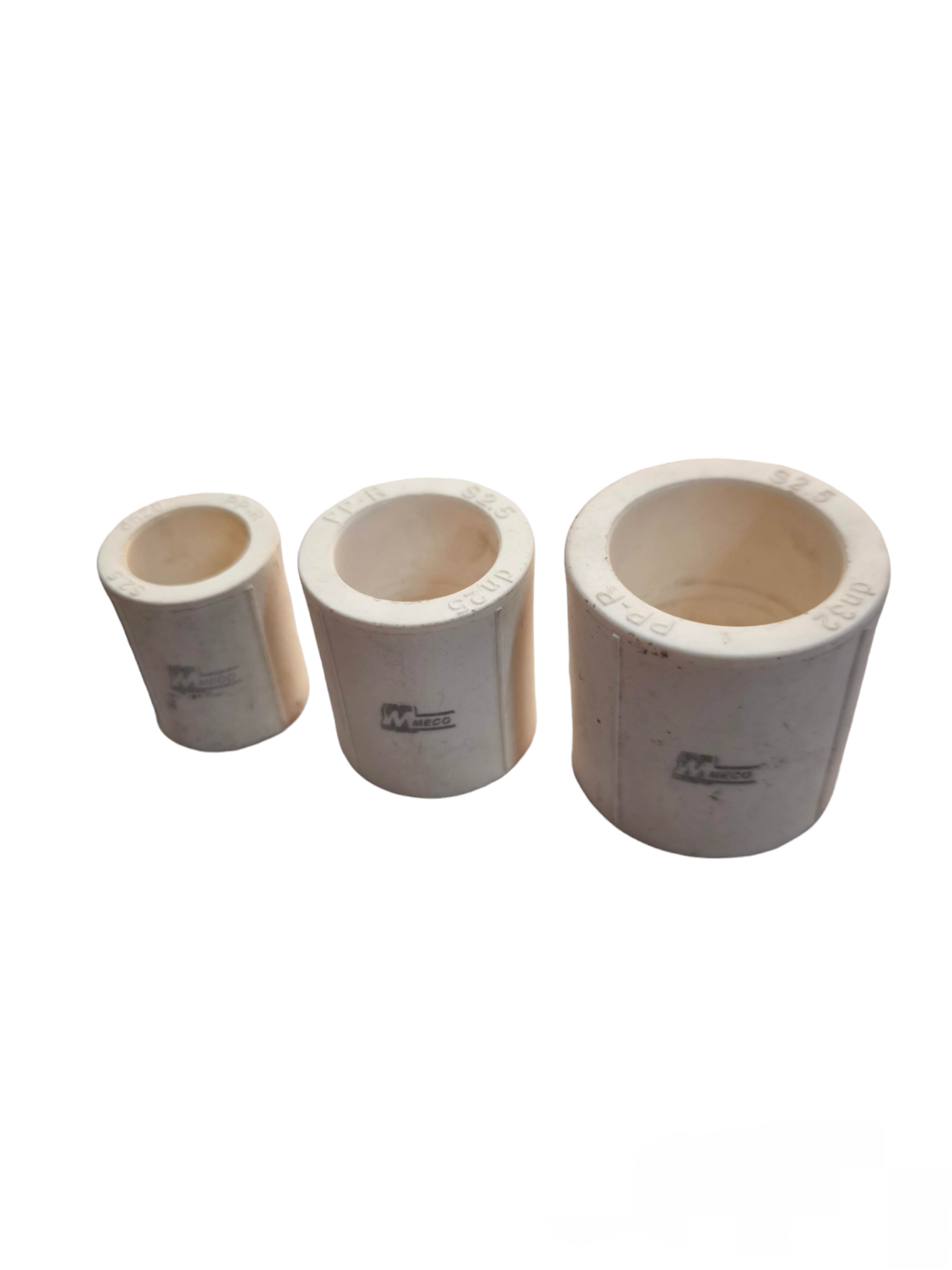 Meco PPR coupling S2.5 set of three sizes for durable plumbing connections