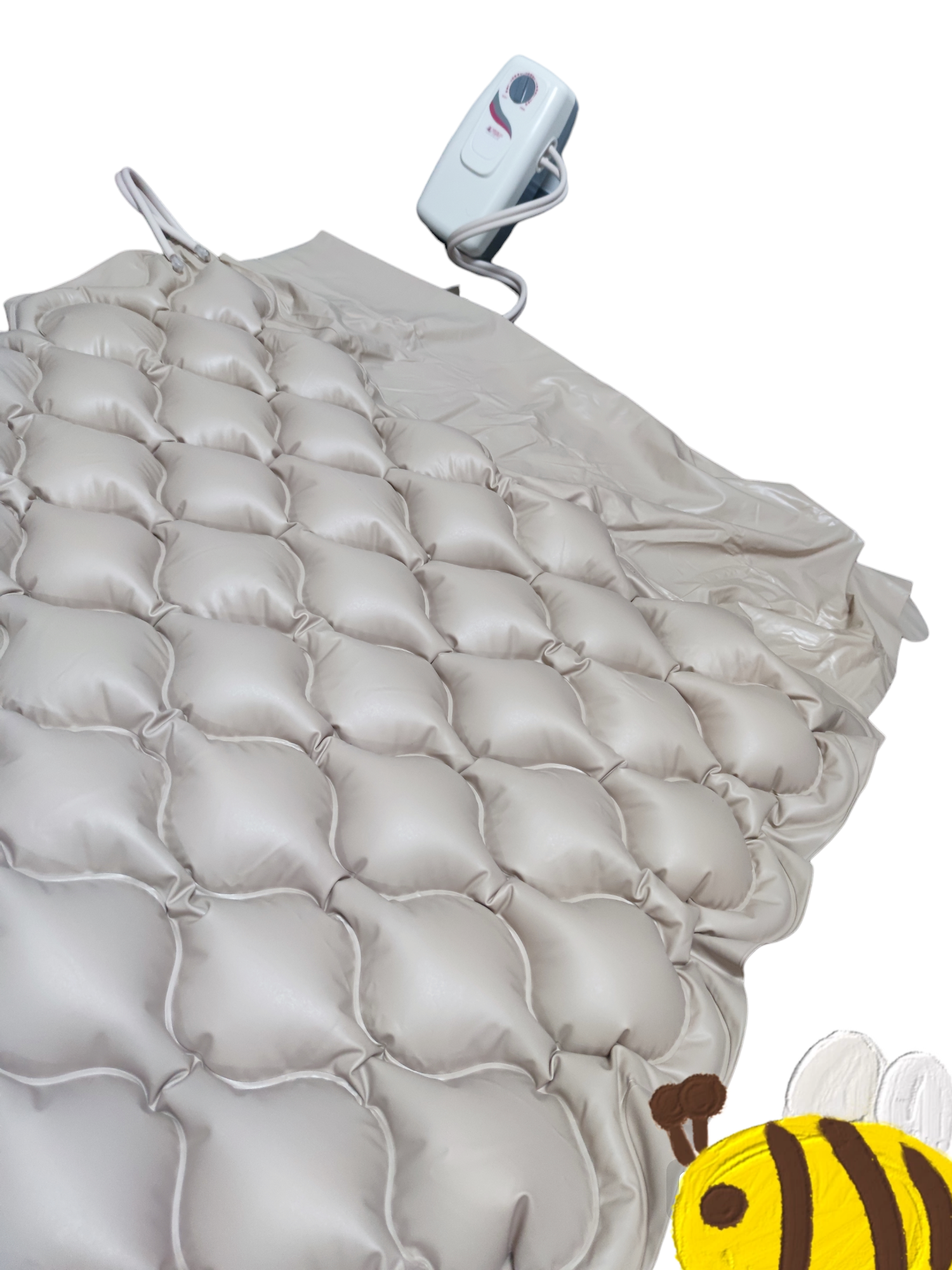 Medical Depot Medical Air Mattress with inflatable air cells and attached control unit for pressure adjustment