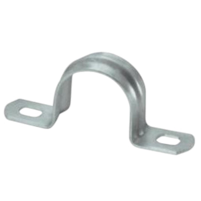 Metal Conduit Clamp 2 Hole 40mm made from durable galvanized metal for secure conduit mounting
